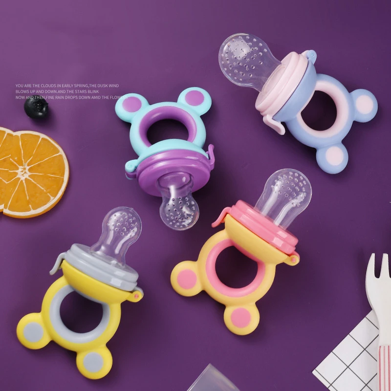 New Baby nipple Fresh Food Nibbler Baby Pacifiers Feeder Kids Fruit feeding nipple Safe Supplies Nipple Teat Pacifier Bottles