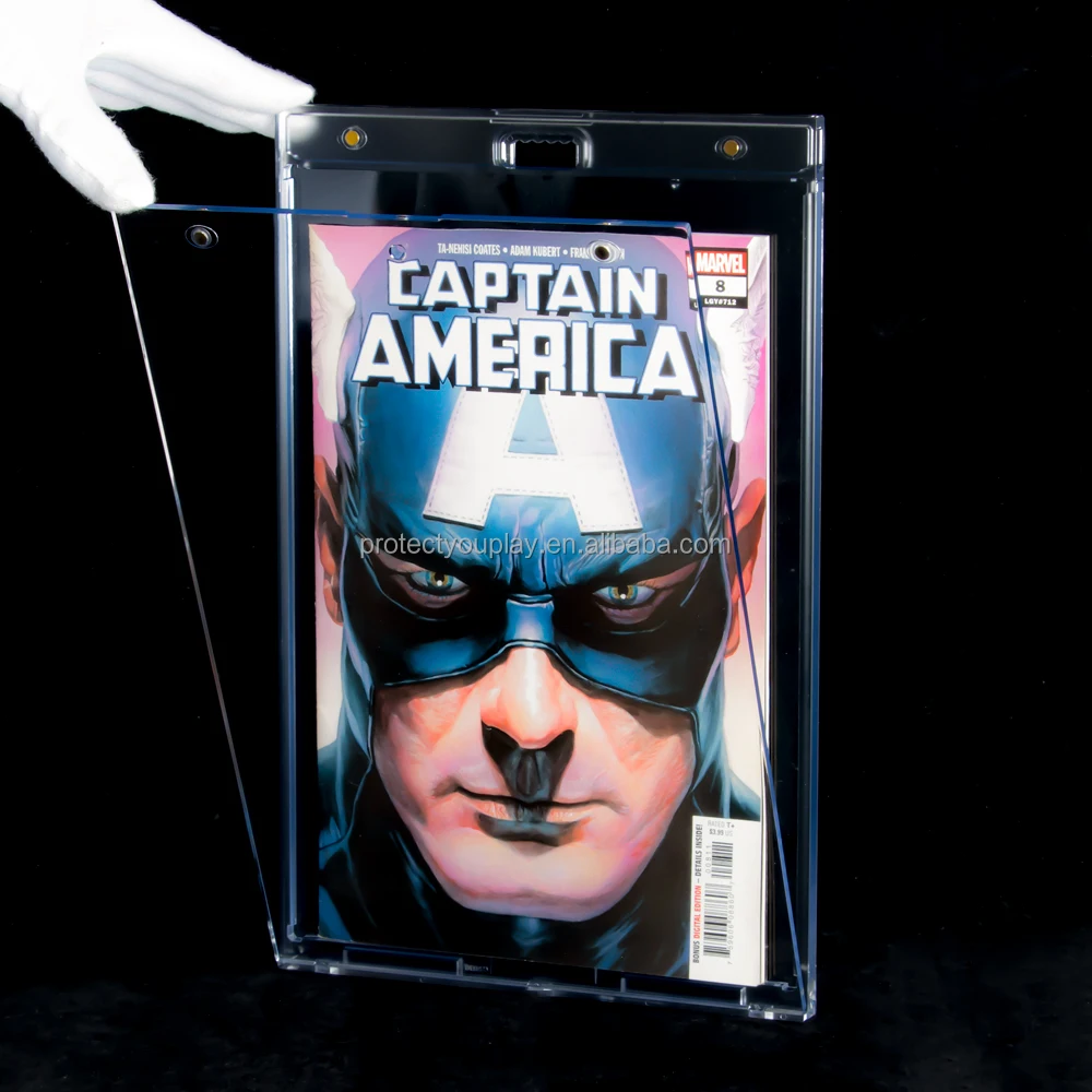 Comic One Touch Magnetic Holder for Current / Silver Size Comic Book Protector Display Slab Case UV Protection