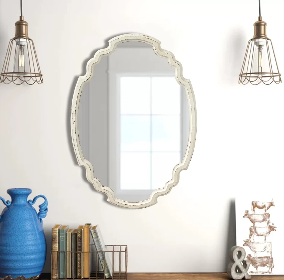 Luxury Design Handcrafted Wooden Wall Mirror Wholesale Exporter Designer Handmade Wall Decorative Mirror