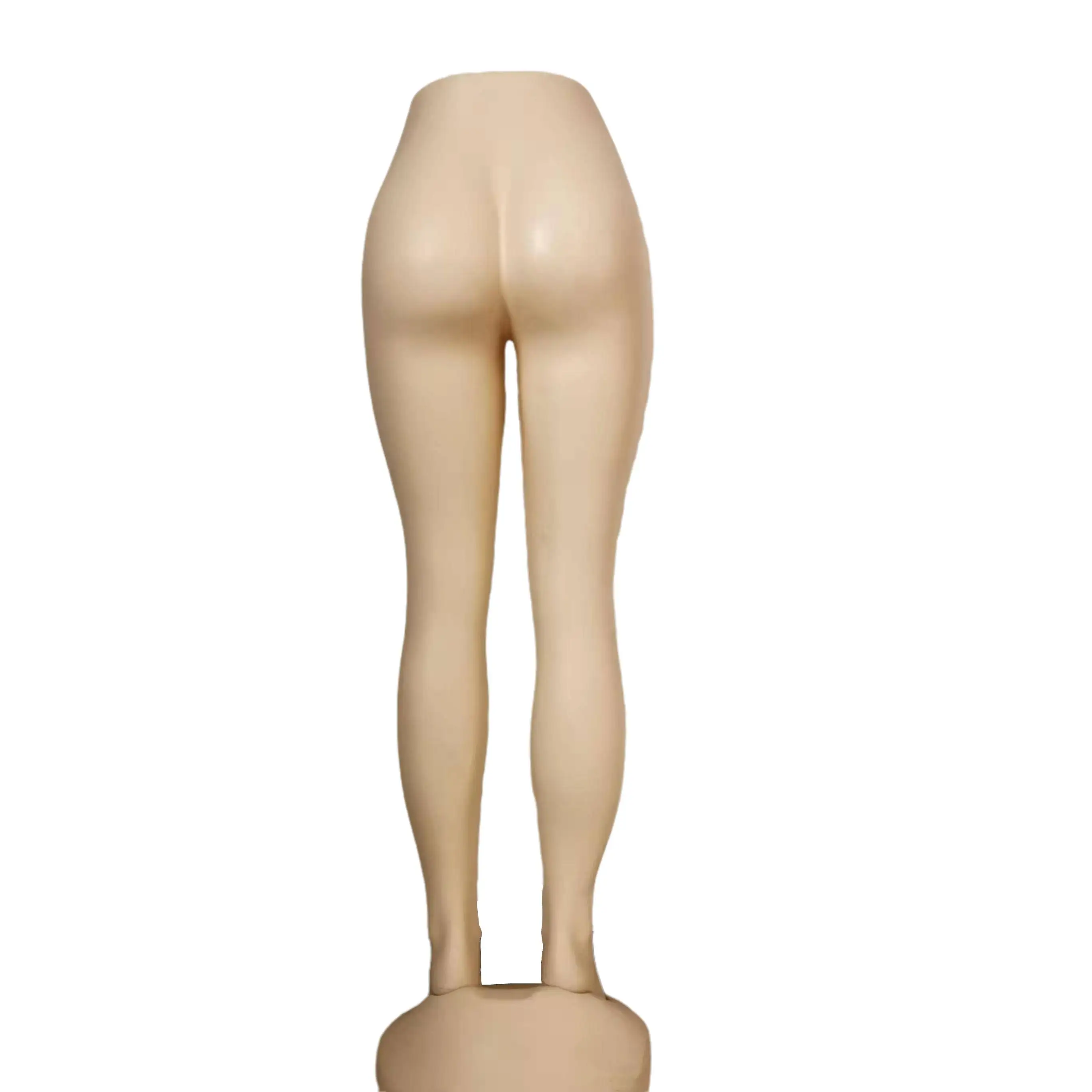Plastic Model Half Body Big Butt Female Glossy White Lower Body Mannequin