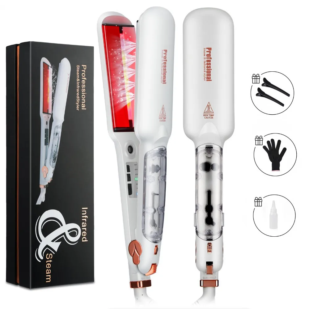 Professional hair care High Quality Styler Flat Iron Price Salon Ceramic Steam Hair Straightener Hair styling tool