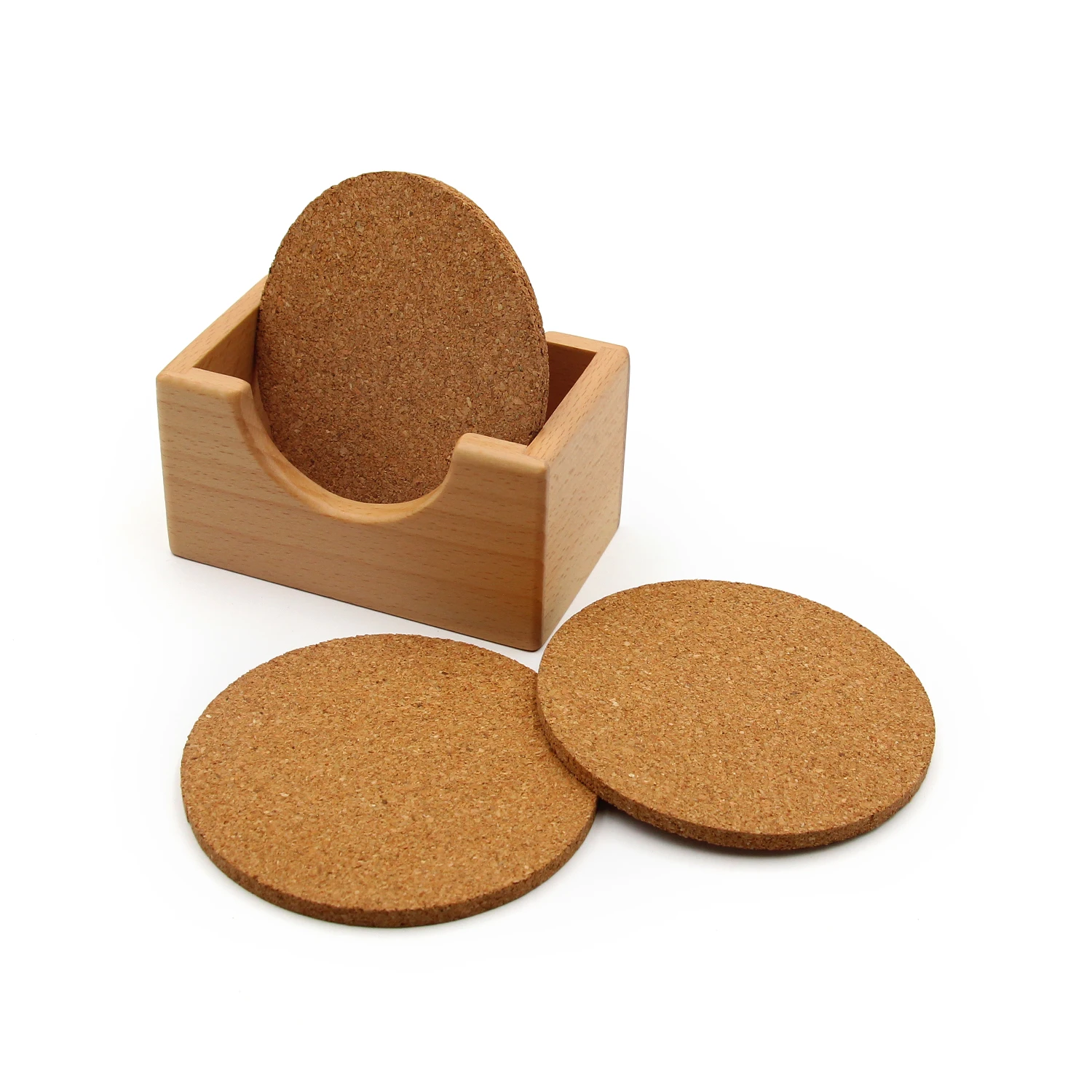 13 years factory supply custom MDF square cork coasters round cup for drink