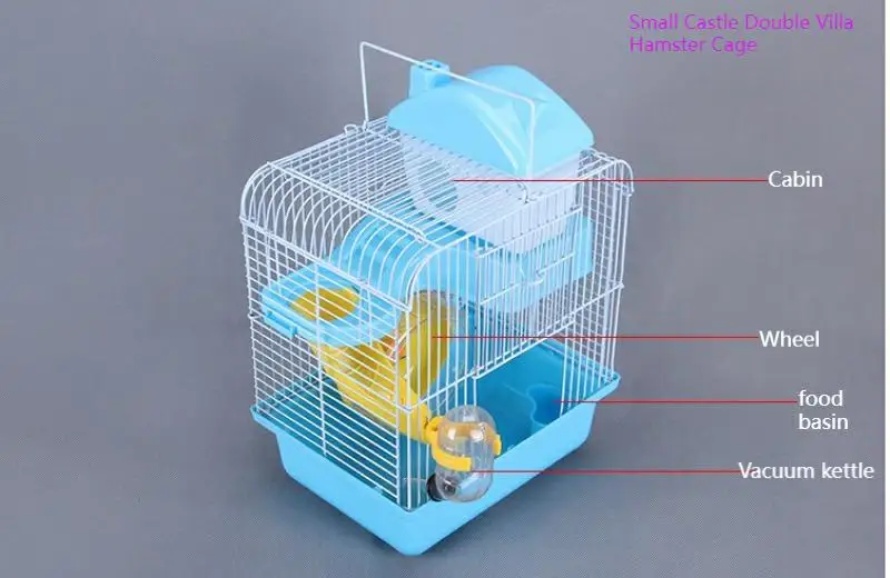 Wholesale pet fashion custom runner double layer iron wire luxury hamster cage for sale