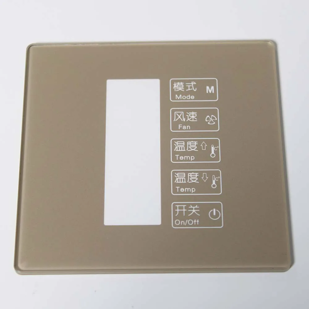 
Hot Selling OEM Temperature Regulated Tempered Glass Panel for Air Conditioning Equipment 