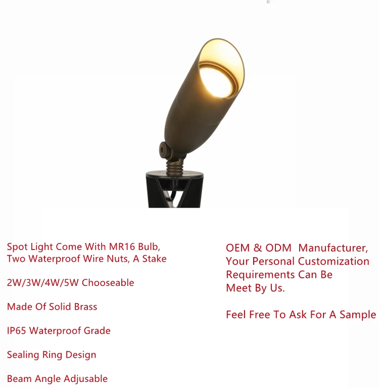 400lm / 480lm Adjustable Spotlights Outdoor Led Garden Decorative Spotlight