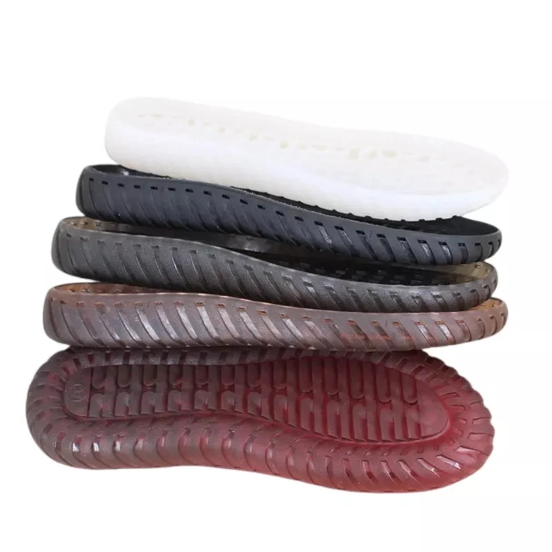 Rubber Soles Autumn Winter Hooks Soles Transparent Crystal Shoes Protector Non slip Tendon Bottom Hand knitted Slippers Sandals