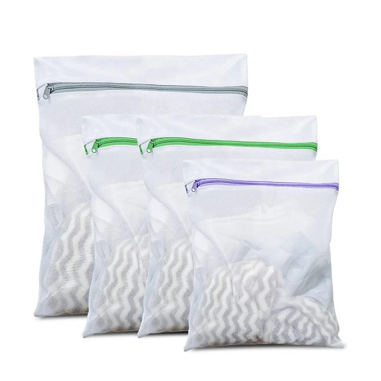 New Style Polyester Net Sock Portable Laundry Wash Bag for Washing Machine