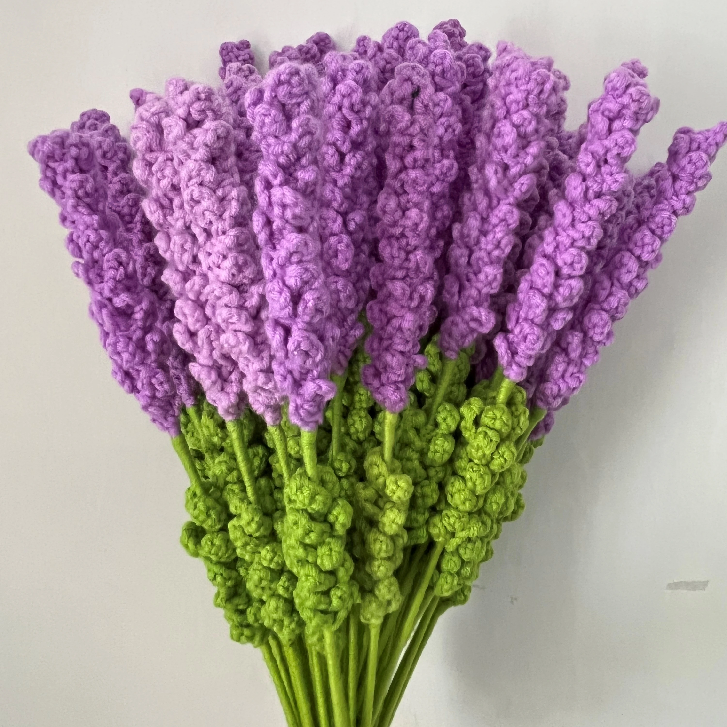 Home Decor Ornament Bouquet Gift Handmade Knitted Crochet Flowers For Wedding Anniversary Day Gifts