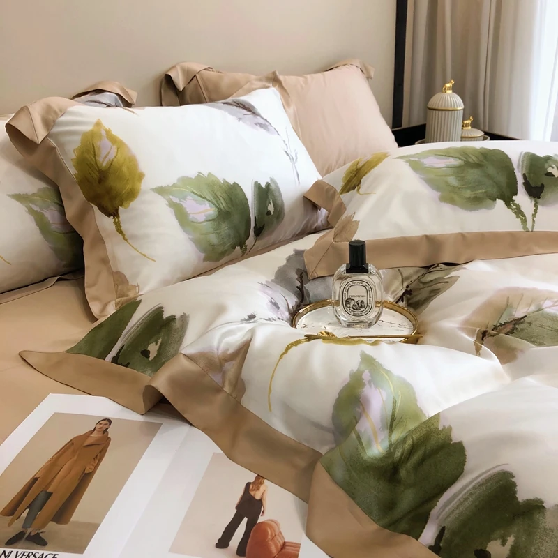 Home textile bedding use 60s printed lyocell fiber fabric