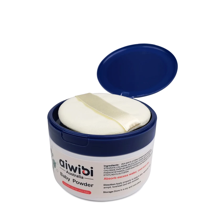 Aiwibi Wholesale Skin Care Talc Free Natural Chamomile Extract Corn Starch Baby Prickly Heat Powder