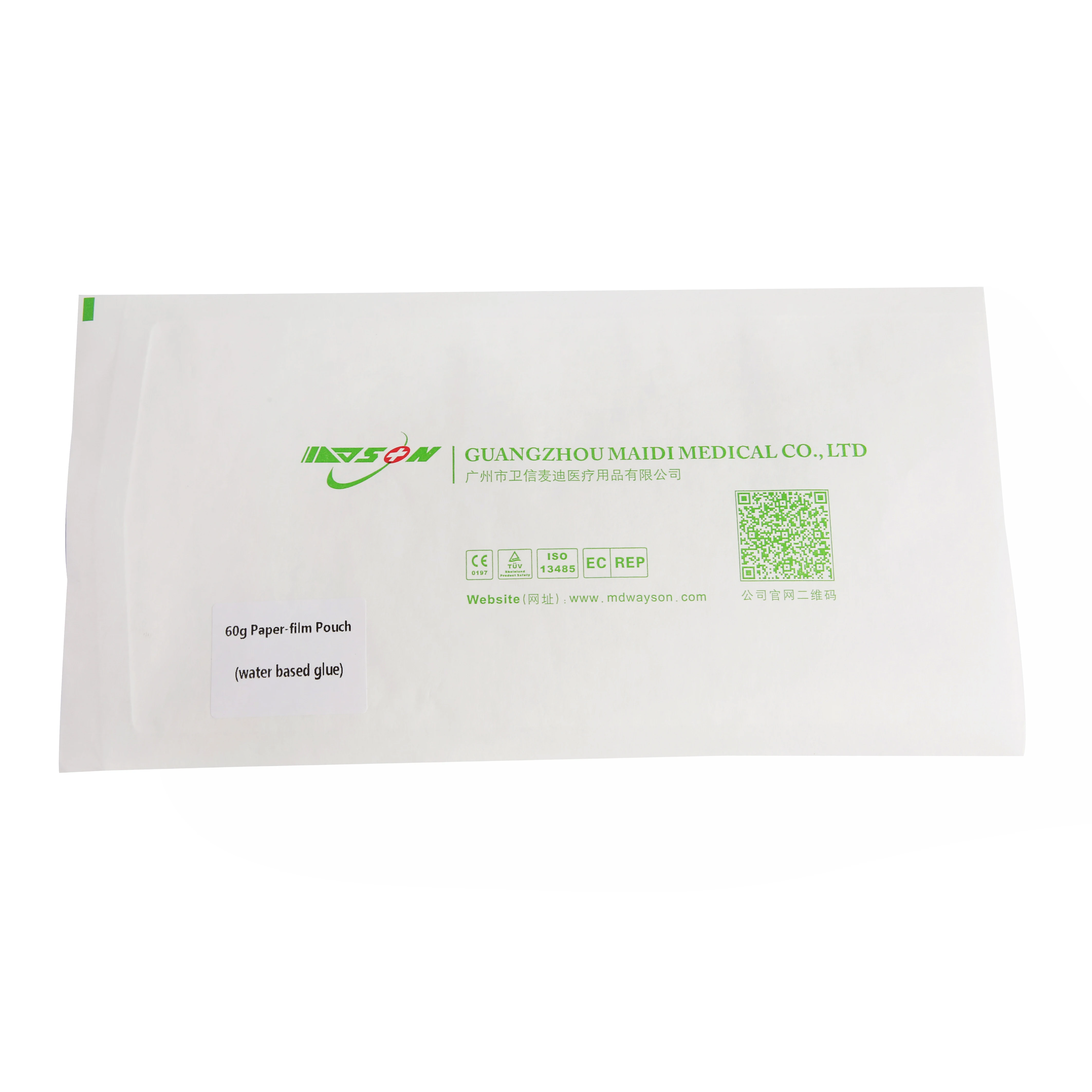 EO gas sterilize heat-sealing medical paper and transparent film pouch