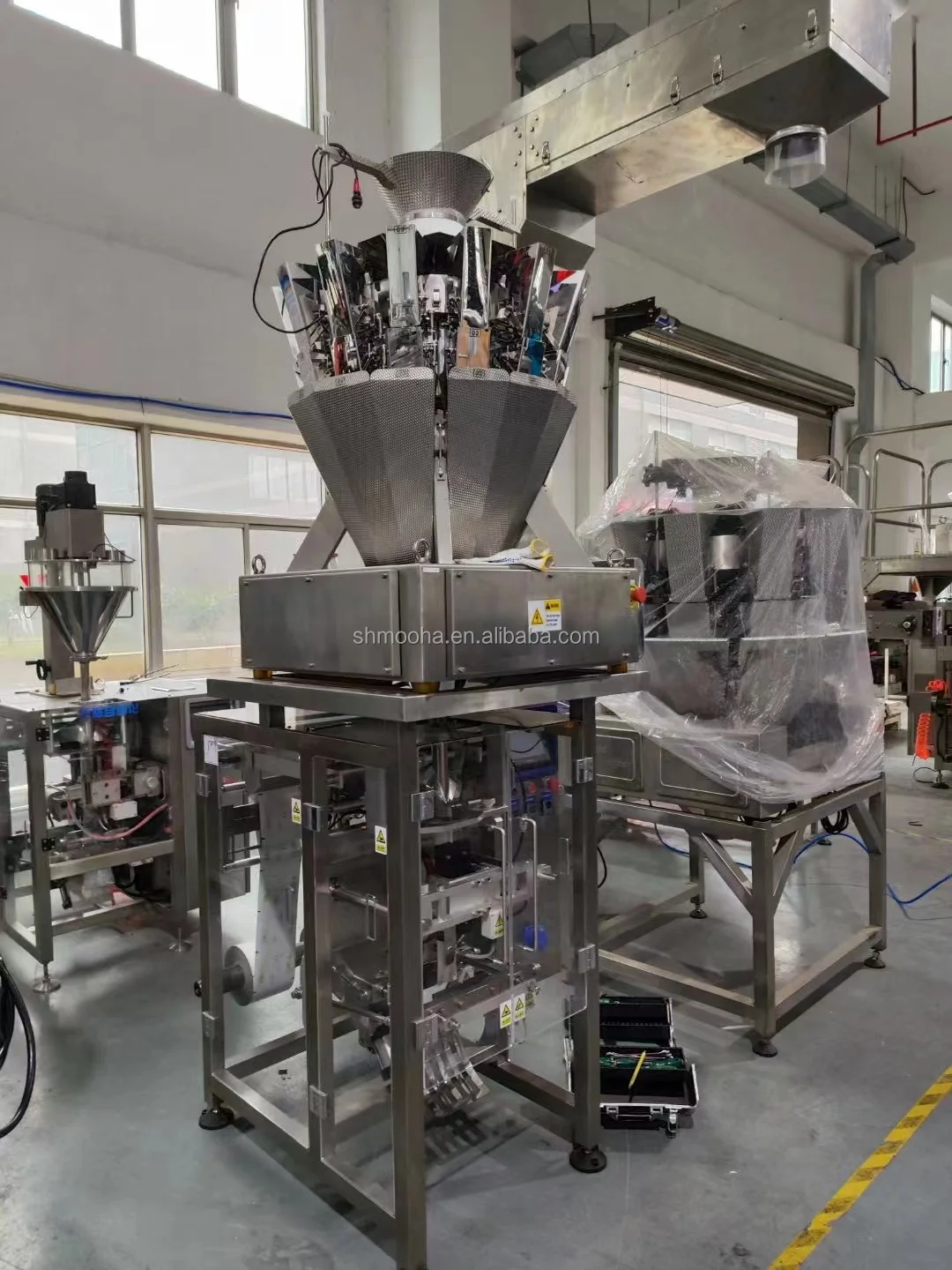 500g Salt Feed Soil Charcoal Weighing Packing Machine 100g Crispy Chips Puffed Snack Bag Packer Dry Nut Grain Granule Bag Packer