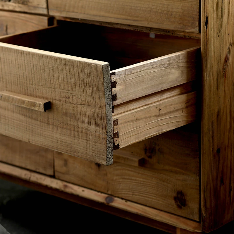 Farmhouse Reclaimed wood furniture cabinet living room chest