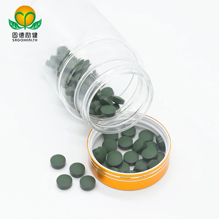 GMP Factory Supply Organic Spirulina and Chlorella Mixed Tablet