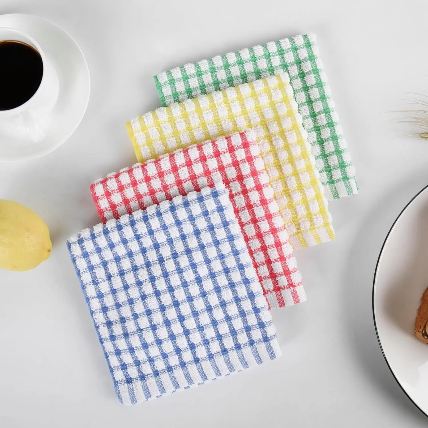 30*30 см 28 г/штука готовые хлопковые тряпки для чистки мытья посуды супервпитывающие