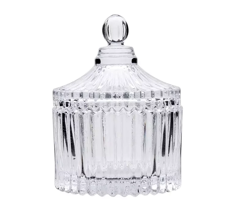 Promotional Gift Box Small Glass Container Candy Kitchen Glassware Food Glass Jar With Lid