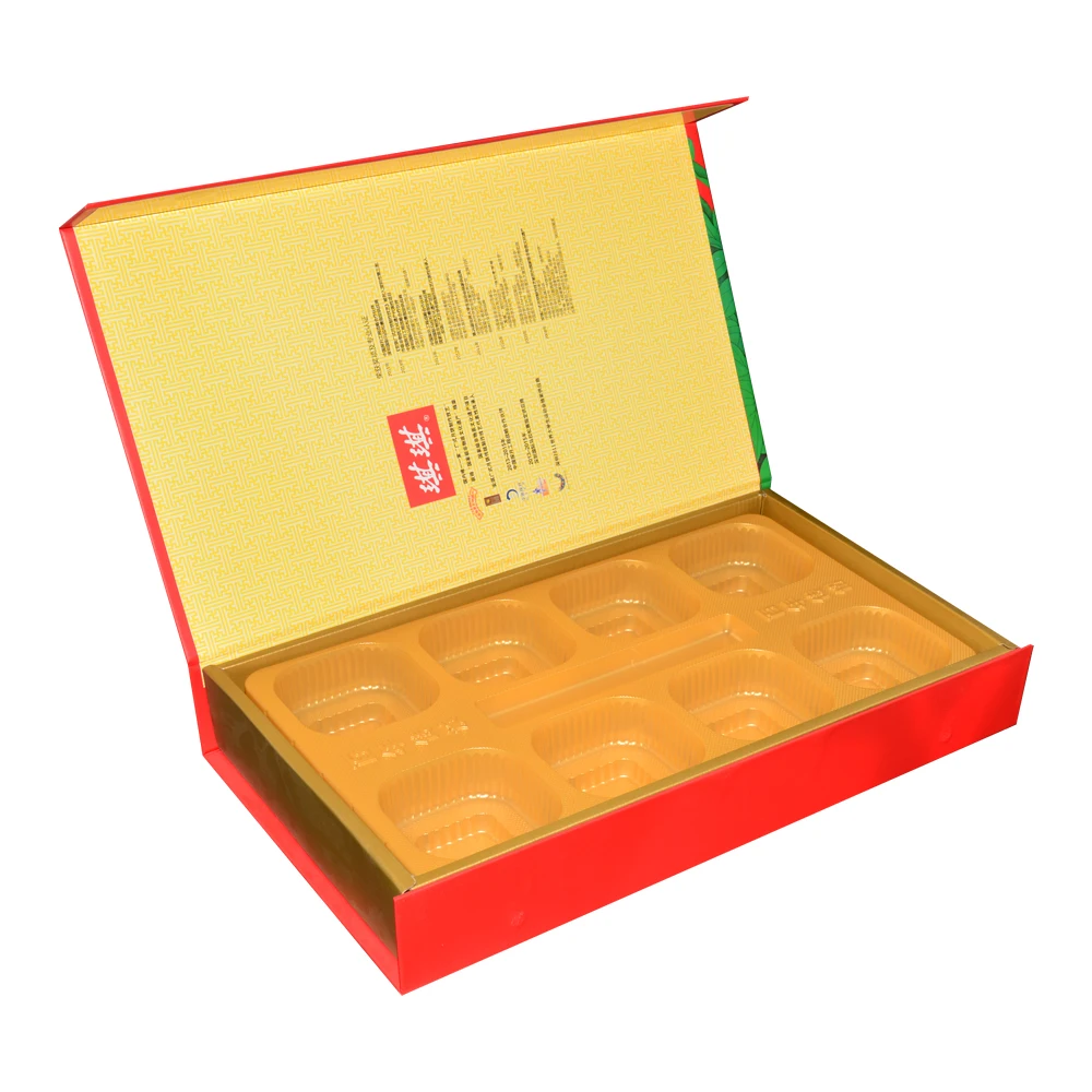 Wholesale Moon Cake Magnetic Paper Cardboard Packaging Gift Box Customized Mooncake Gift Boxes With Magnetic Closure