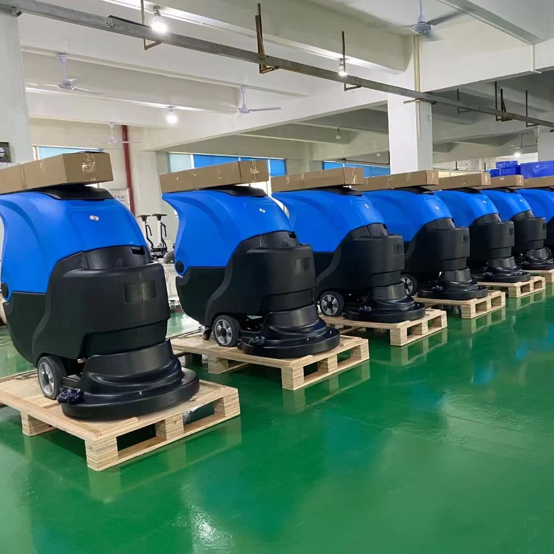 commercial walk behind floor scrubber cleaning machine