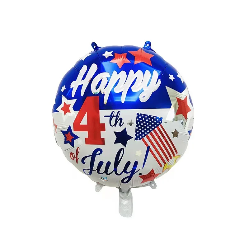 18-дюймовый флаг July 4th Stars America американские фольгированные майларовые воздушные шары для вечеринки