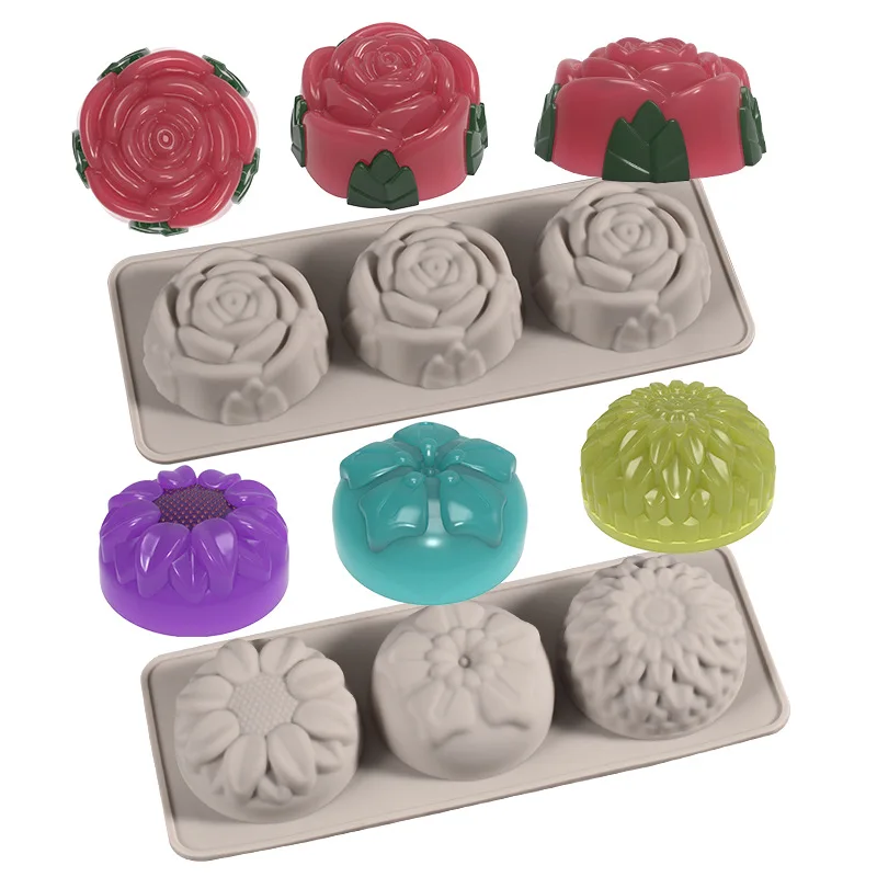 Factory Customized Silicone Mould DIY 3D Handmade Soap Silicone Mold For Soap Making