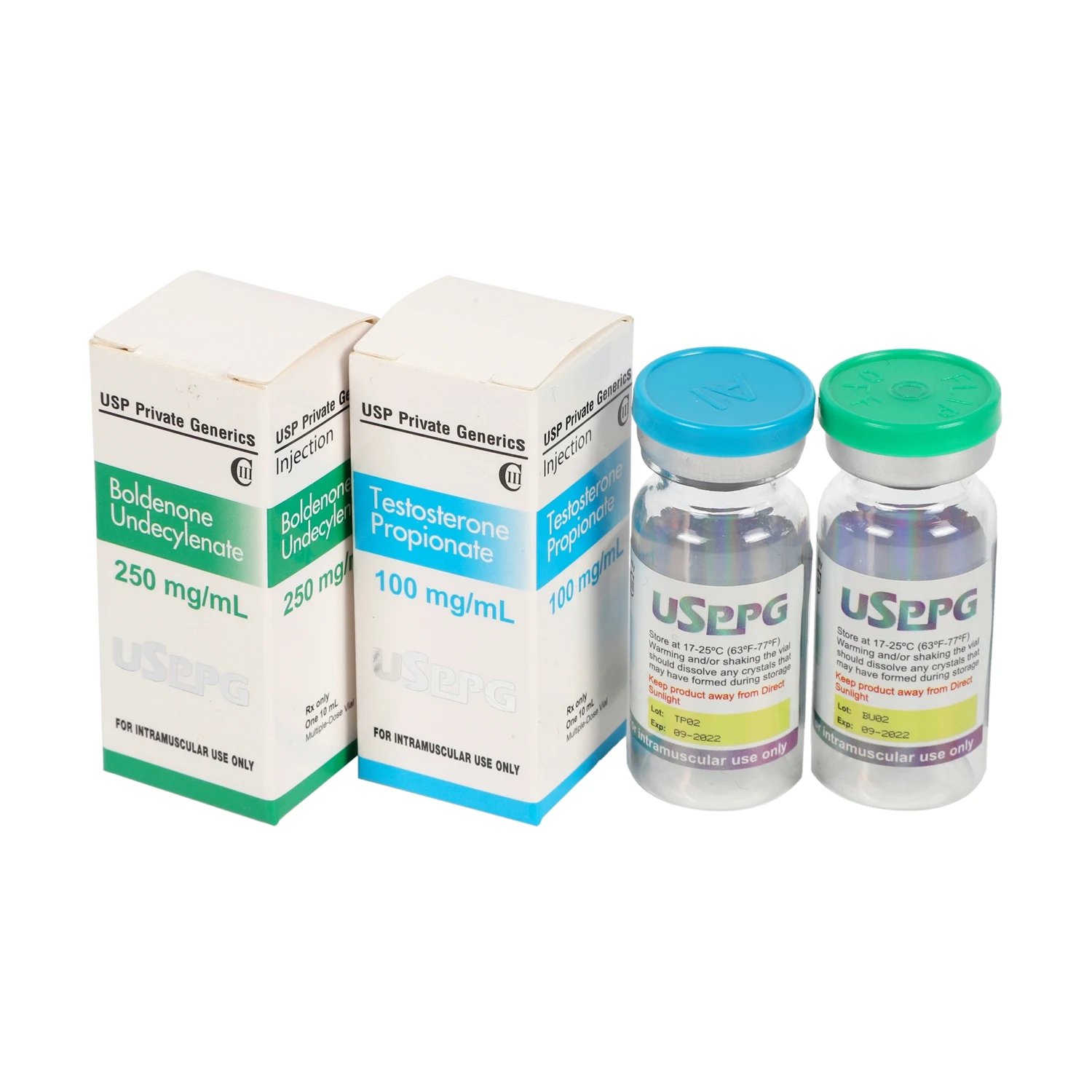 Custom Medicine Package Set 10ml Vials Labels and Boxes