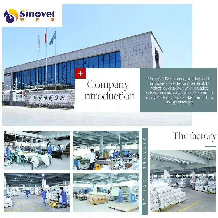 Free Sample factory hot sale soft bronzed suede fabric with backing fleece for home decor bags shoes toy