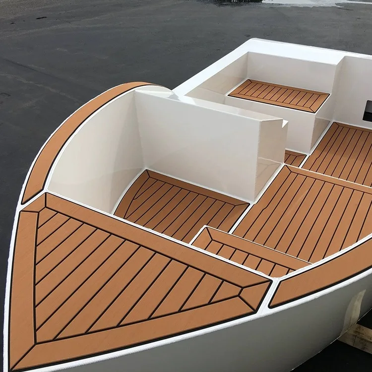 Synthetic EVA Foam Decking Non-Slip Waterproof Faux Boat Floor Durable Brushed for Outdoor Use Marine Grip Flooring