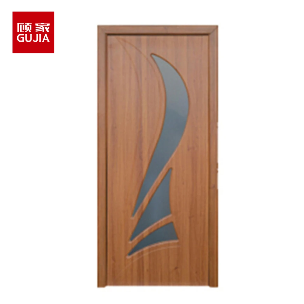 
Ukraine style Chinese PVC Wooden Bedroom glass toilet cheap Door Designs Pictures 