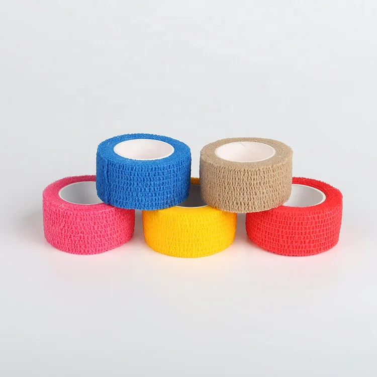 Medical Factory 4.5m Colored non-woven self-adhesive bandage Cohesive Bandage Adhesive Elastic Bandage
