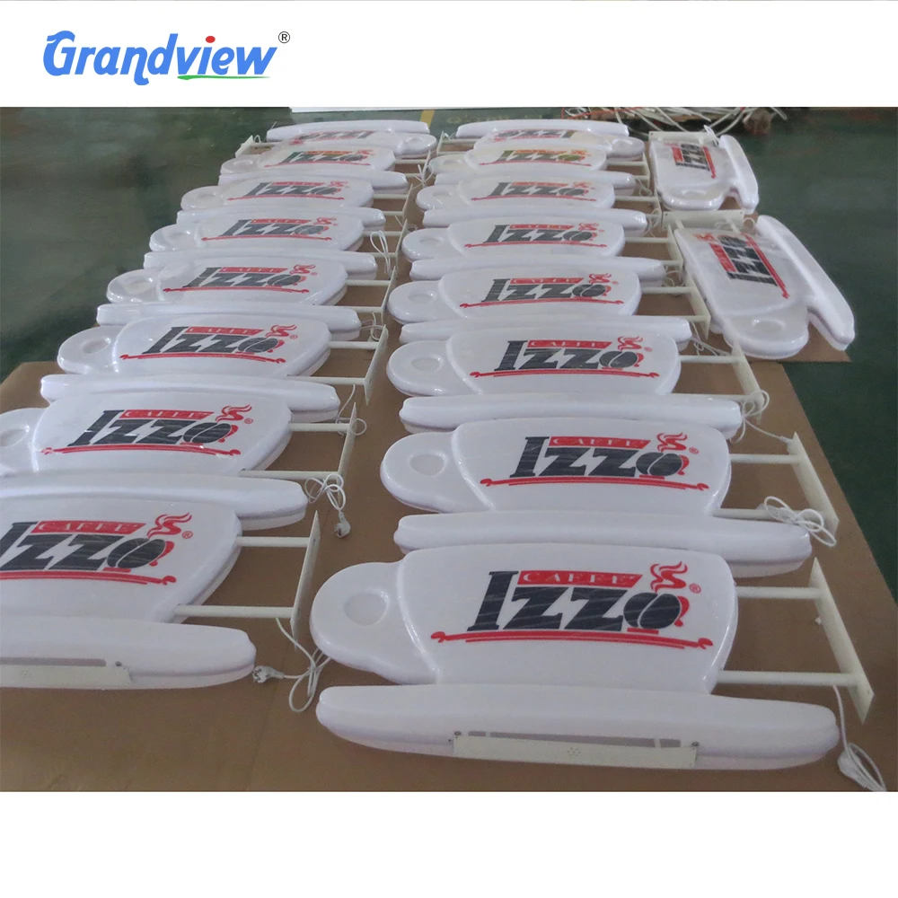 Outdoor advertising light box coffee sign advertising wall mounted light box sign