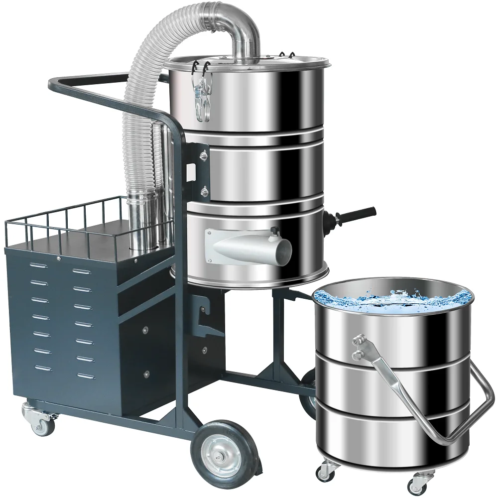 China 3 phase heavy duty industrial vacuum cleaners metal chips vacuum cleaner