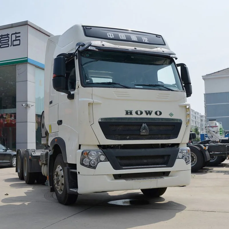 Used SinoTRUK HOWO tractor LNG CNG T7 A7 6X4 10 tire factory use