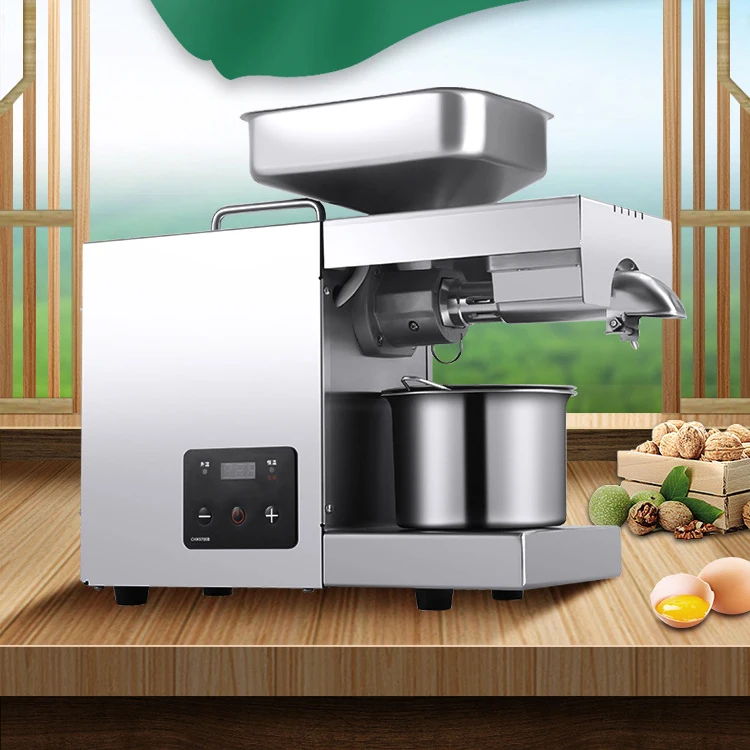 Commercial and home use stainless steel mini peanut olive seed oil press machine for small business