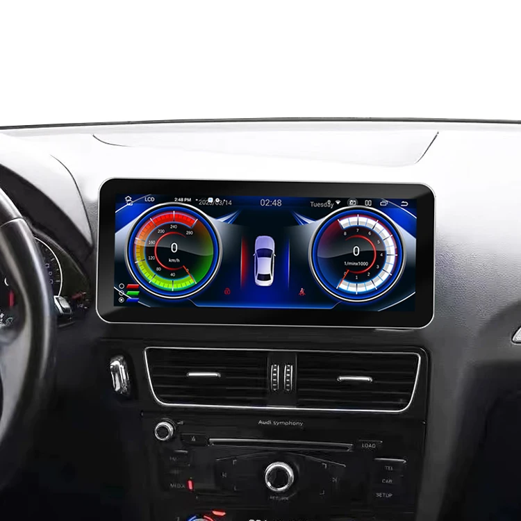 12.3 Inch Touch Screen Android Car Multimedia Player DSP Function SD Card Connection Carplay Audio GPS Stereo Radio Audi Q5