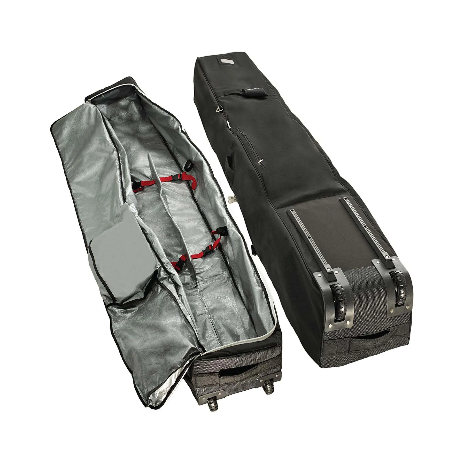 
High popular oem custom cheap Rolling double ski bags Ski Boot Bag Padded ski bag with wheels 