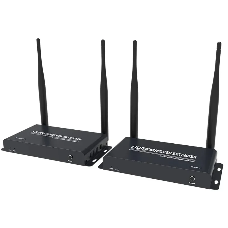200m 5GHz 1080P 1x2 1x3 1x4 Way Wifi Video Transmitter and Receiver Wireless HDMI Extender splitter with Loop IR Remote kit