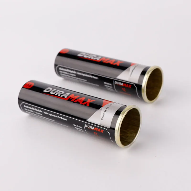 Custom Metal Food Grade Capsules Pill Vitamin C Tablet Child Proof Aluminum Effervescent Tube