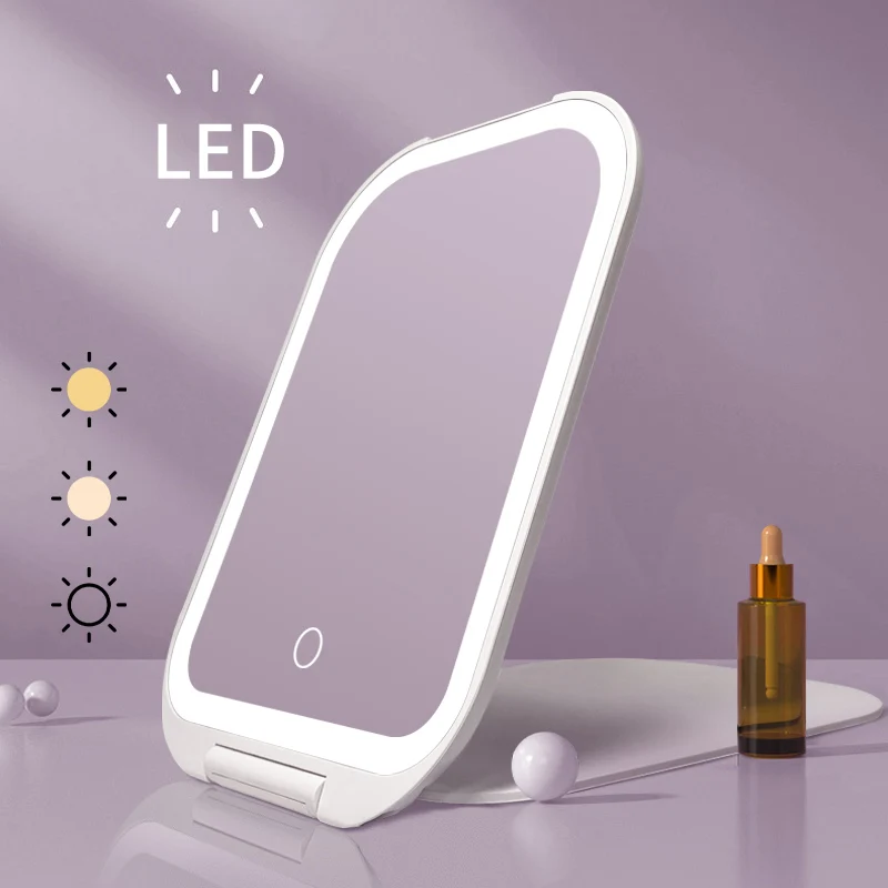 Rechargeable Smart Touch Sensor Switch Makeup Magnifying Make Up Led Mirrors With LED Vanity Mirror