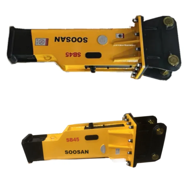Manufacturer Supplier  Hydraulic Breakers SOOSAN  SB 45 BOX Type With Chisel 140mm For Excavator 18 to 26 Tons
