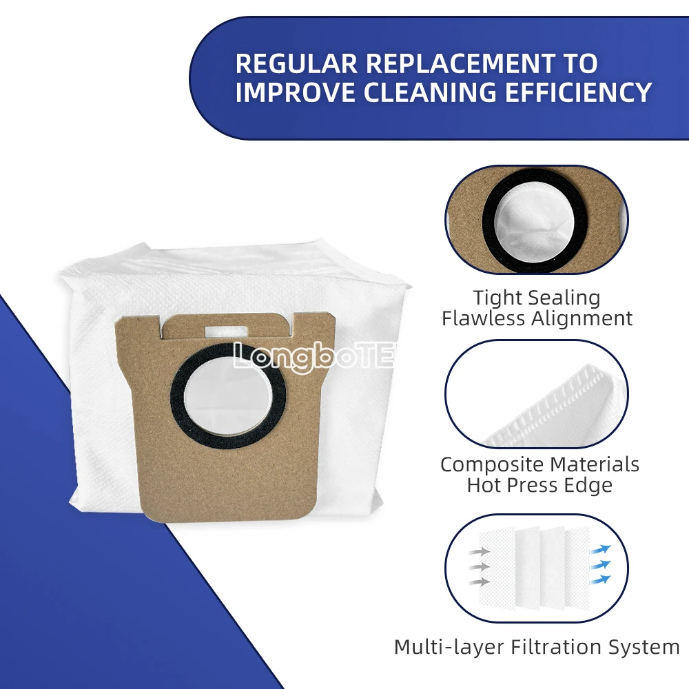 Fit For Dreame L10s Ultra Replacement Main Roller Brush Side Brush Hepa Filter Mop Pad Dust Bag Xiaomi X10+ B101GL