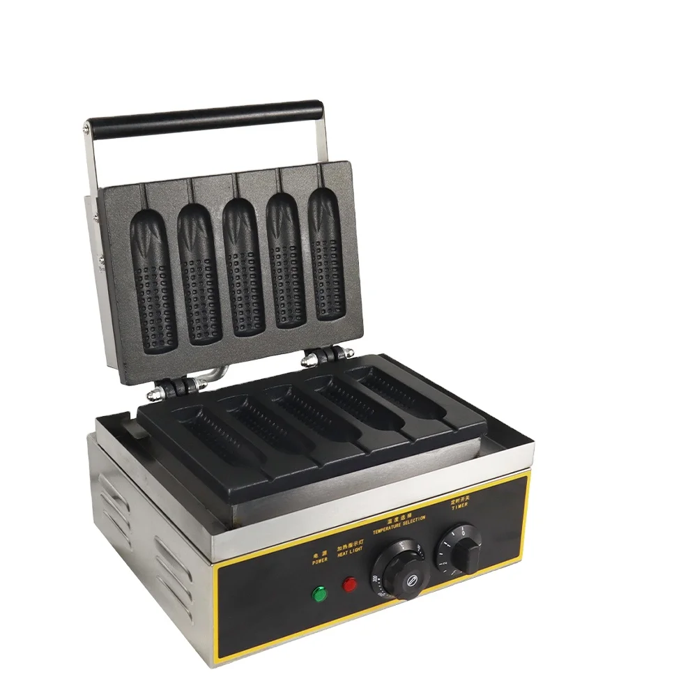 Industrial Hot Dog Machine Home Commercial 1.5KW Waffle Machine Corn Waffle Maker For Restaurant Bakeries Snack Bar