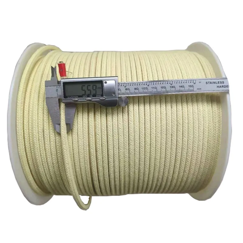 High Heat Resistance Kevlar Ropes on glass tempering furnace Escape Tactical Training Aramid Utility Rope