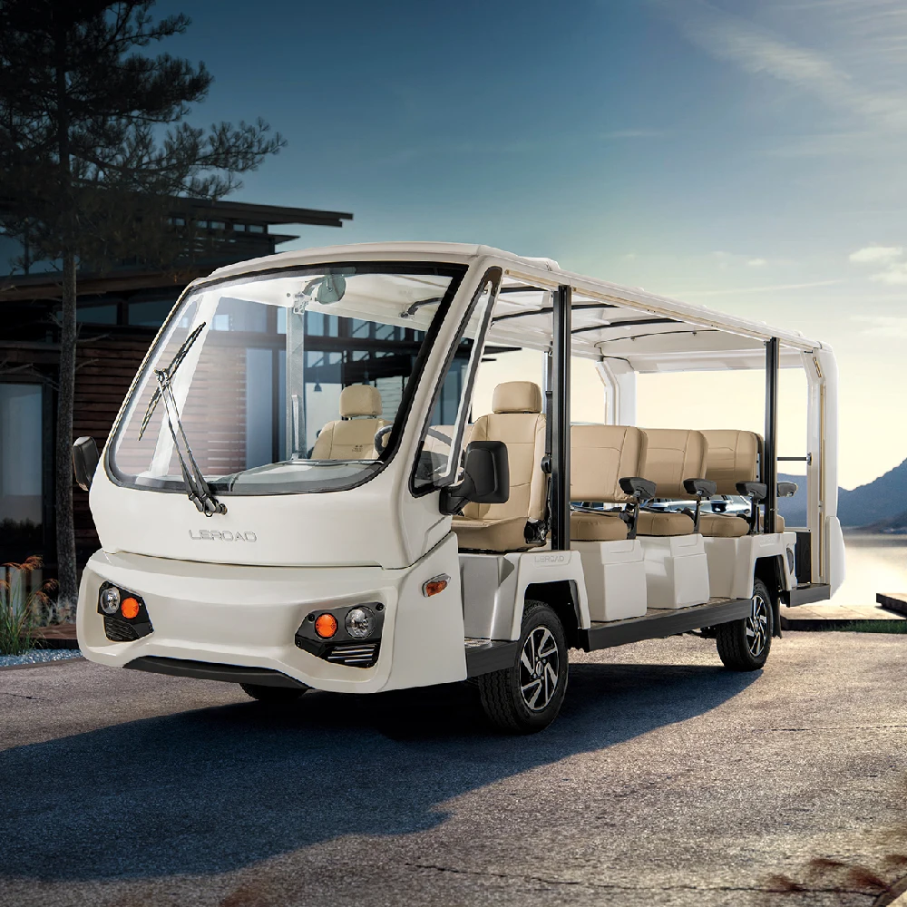 LEROAD экскурсионный автомобиль 14 мест электрический Новый энергетический литиевый аккумулятор живописной местности автобус микроавтобус