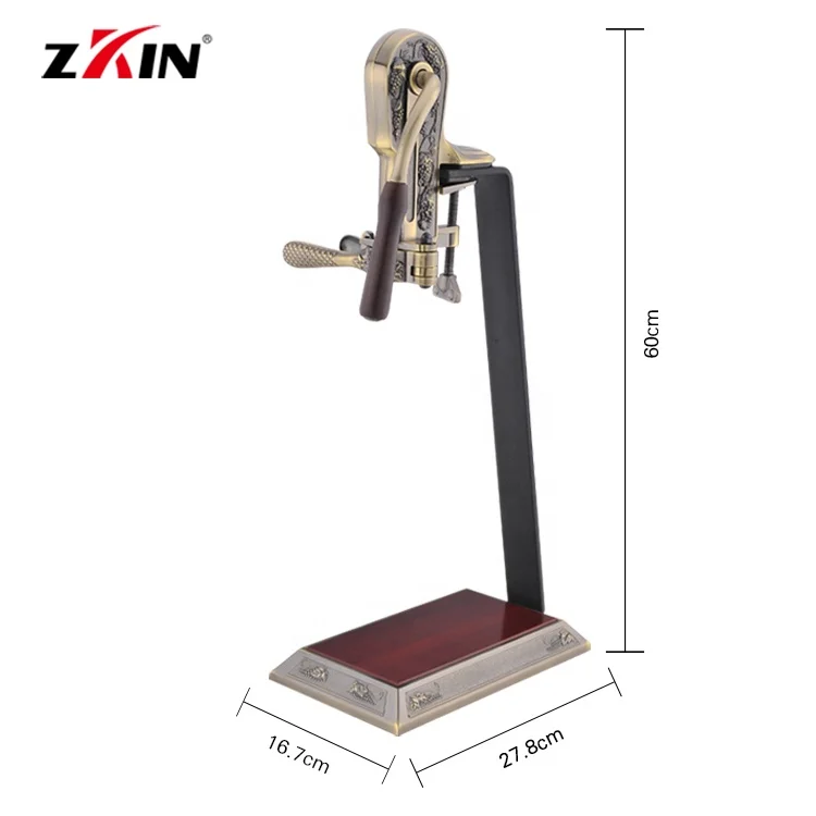 luxury wine bottle opener heavy duty zinc alloy safety easy manual wine opener table top corkscrew wine bar accessories