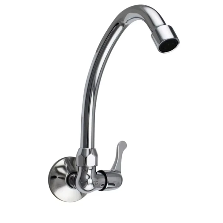 OEM/ODM factory customizes low-cost copper wall mounted single cooling kitchen sink faucet