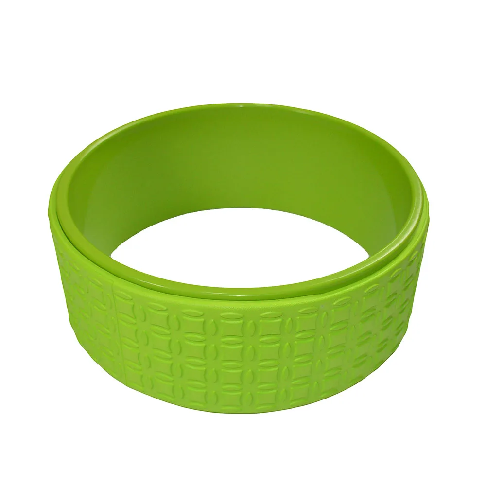 Exercise pilates back massage tpe yoga wheel with embossed logo