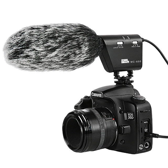 Pixel MC-650 Vlogging MIC Style for Photography Interview Conference DSLR Shotgun Microphone