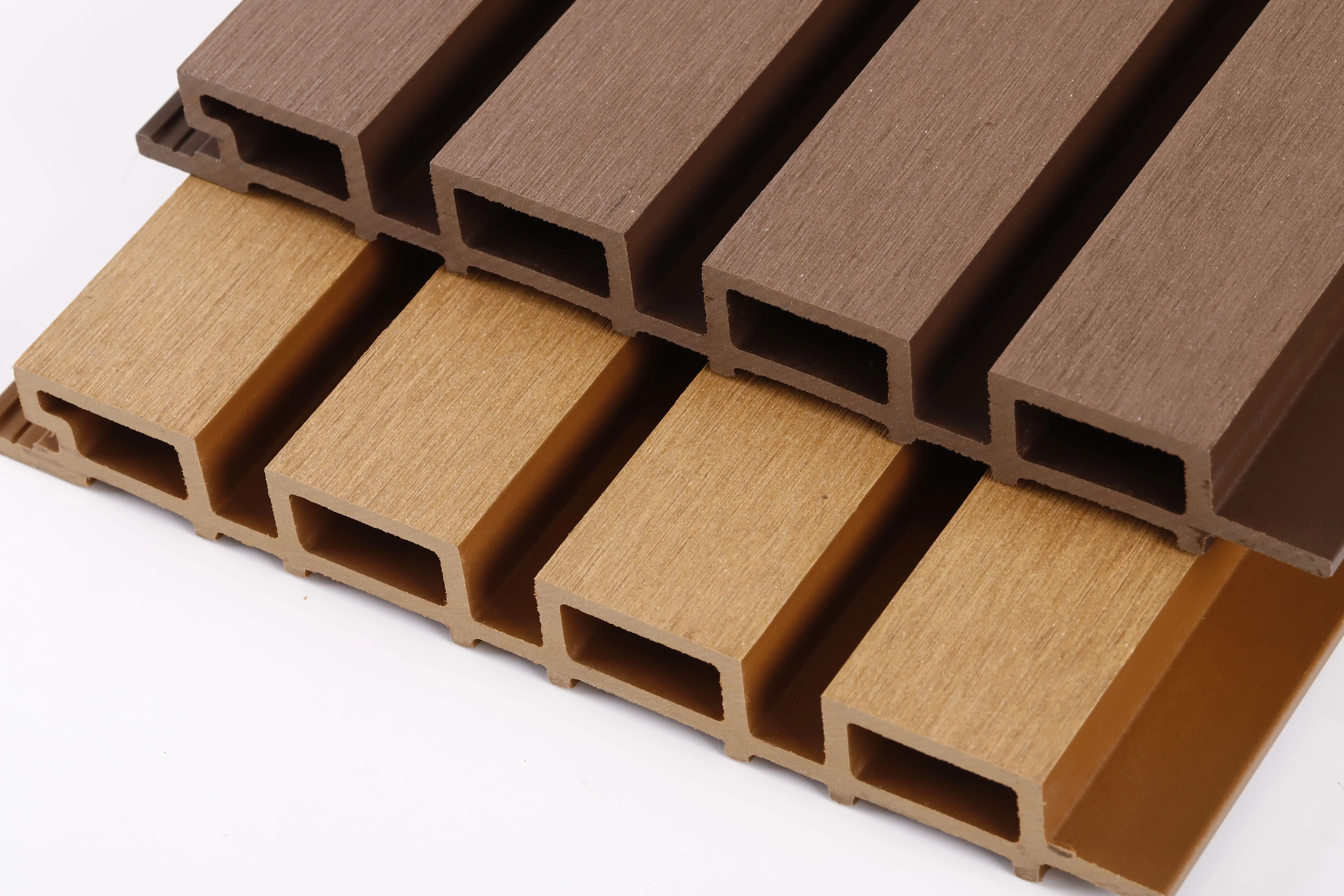 PVC Co-extrusion Panels Waterproof UV-resistant Exterior composite WPC Wall Panel Outdoor WPCWall Cladding