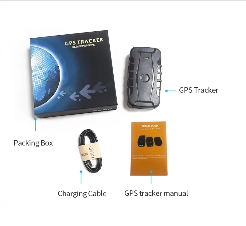 Перезаряжаемый gps-трекер LK209 с длительным сроком службы батареи