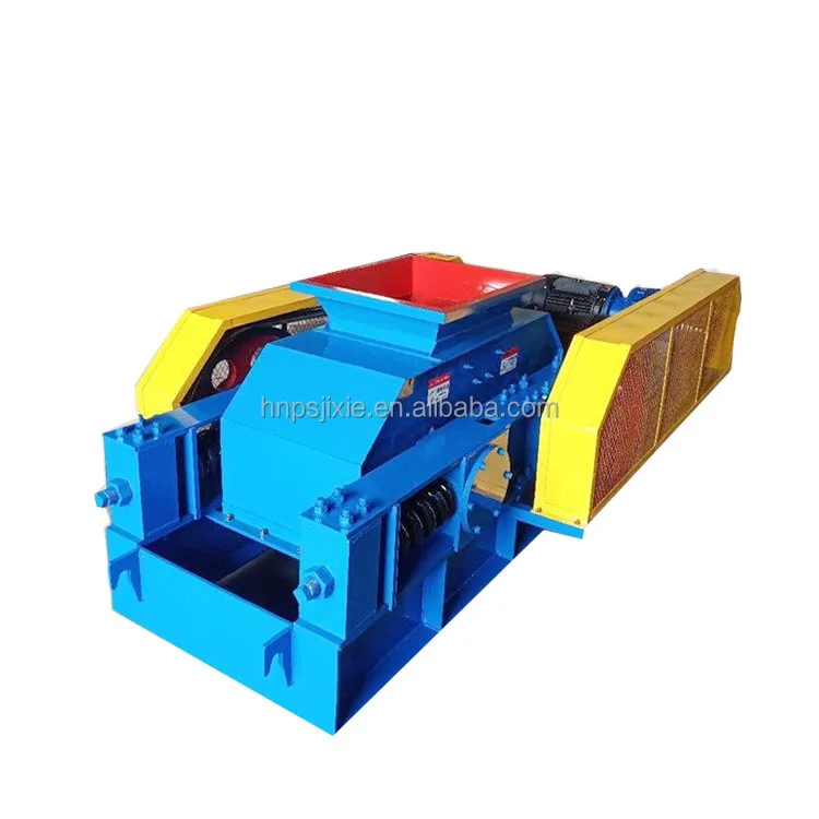 Large salt concrete smooth tooth double roll crusher mobile coal coke two roller crusher flat roll crusher